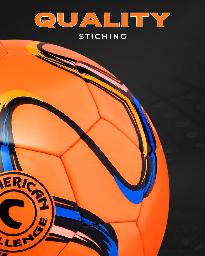 American Challenge Brasilia Soccer Ball â€“ Sizes 5, 4, 3 & 2 â€“ Youth & Adult Training Soccer Ball for Practice, Games & Grass Fields - Image 3